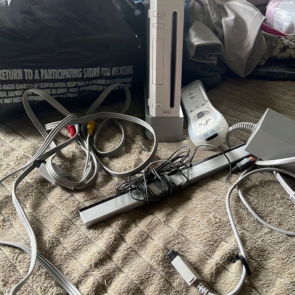Wii with all cables